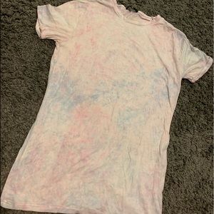 Pastel tie dye T-shirt dress